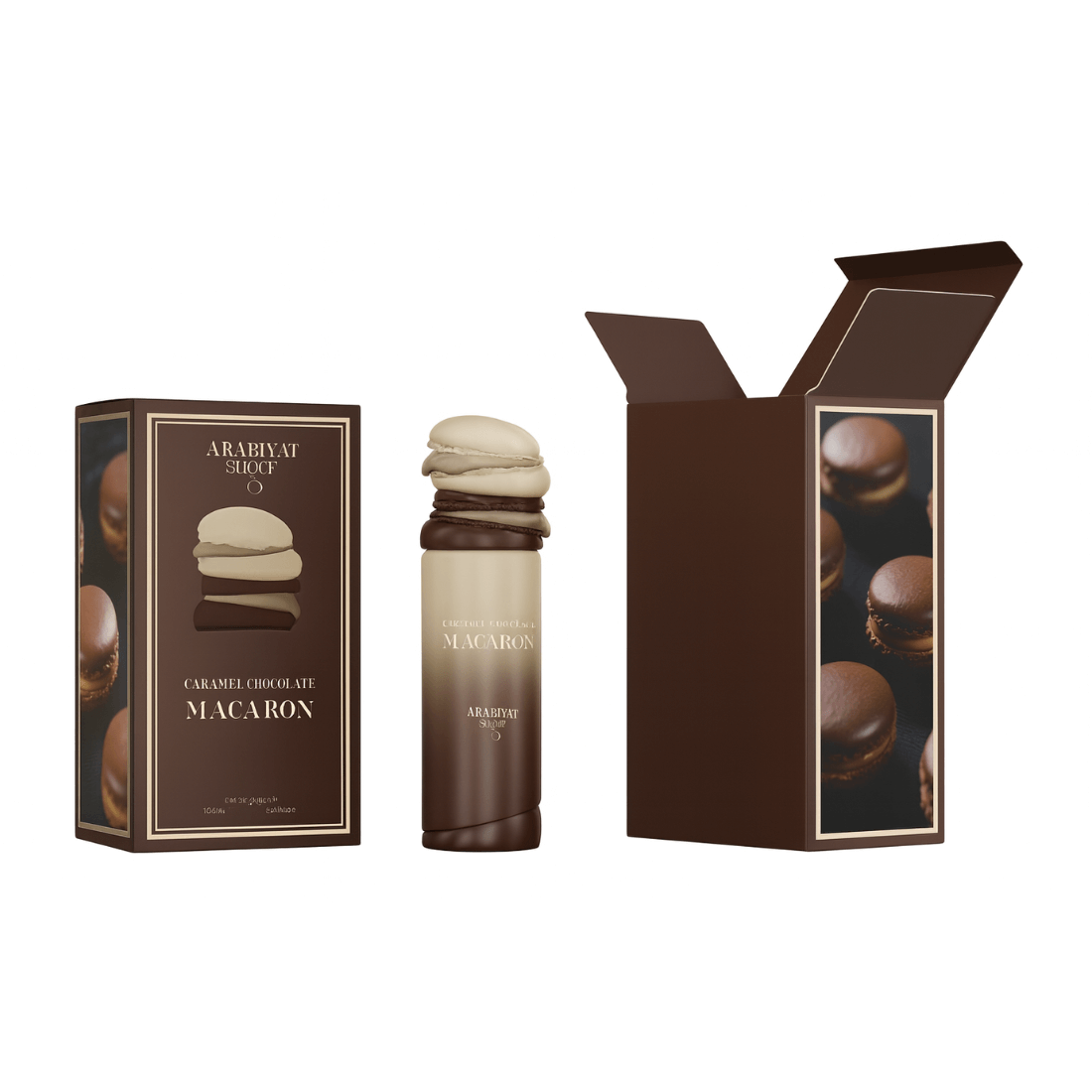 Arabiyat Prestige Caramel Chocolate Macaron Parfum - reichhaltiger Duft mit Karamell und Kakao